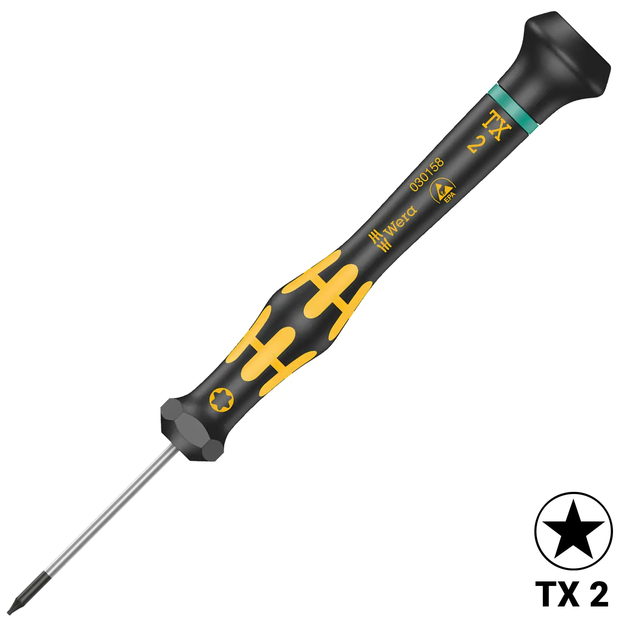 Wera Kraftform Micro ESD Torx Screwdriver TX 2 X 40 mm (1567)