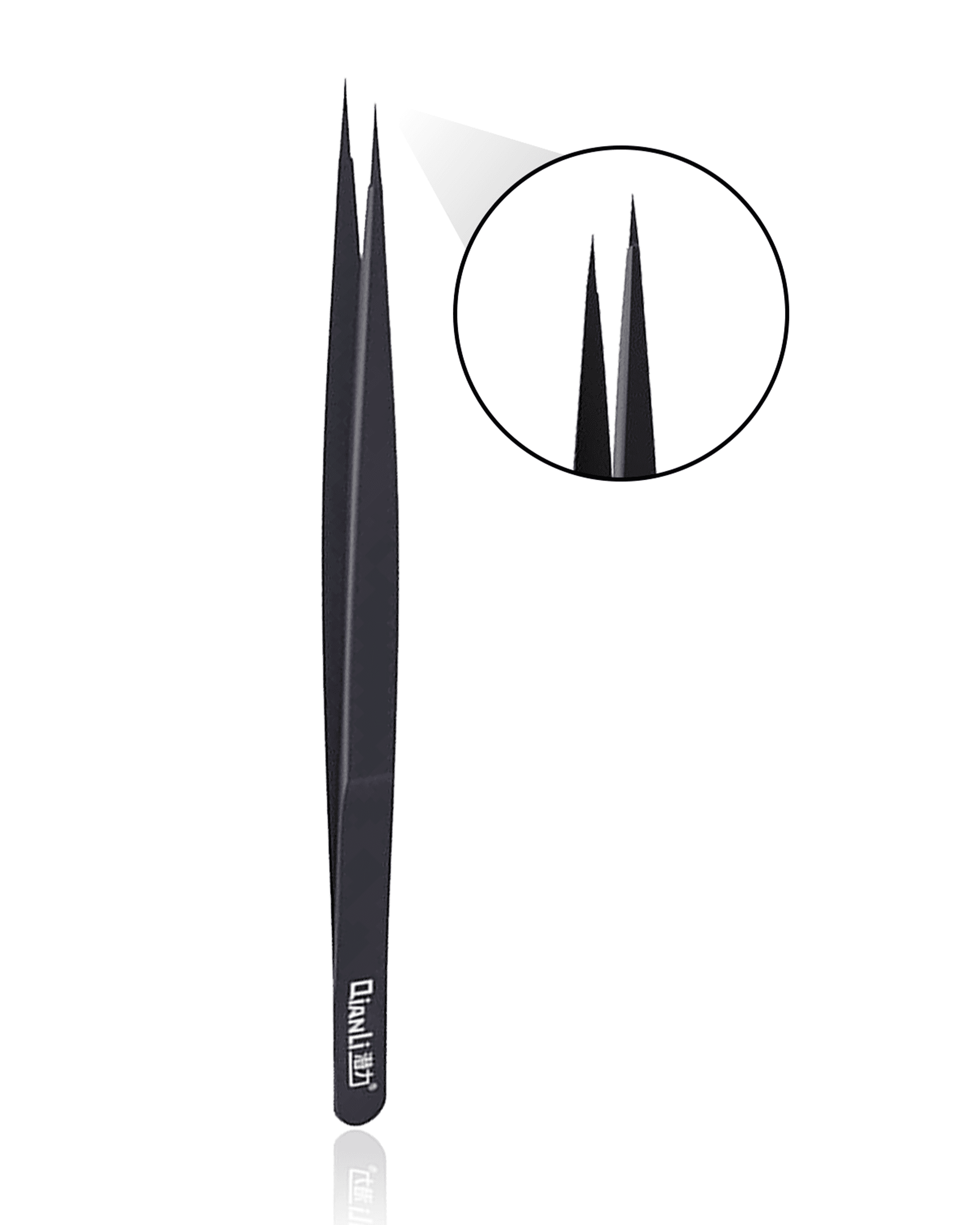 Qianli iNeeZy Handmade Non-Magnetic Stainless Tweezers (Black - Wide)