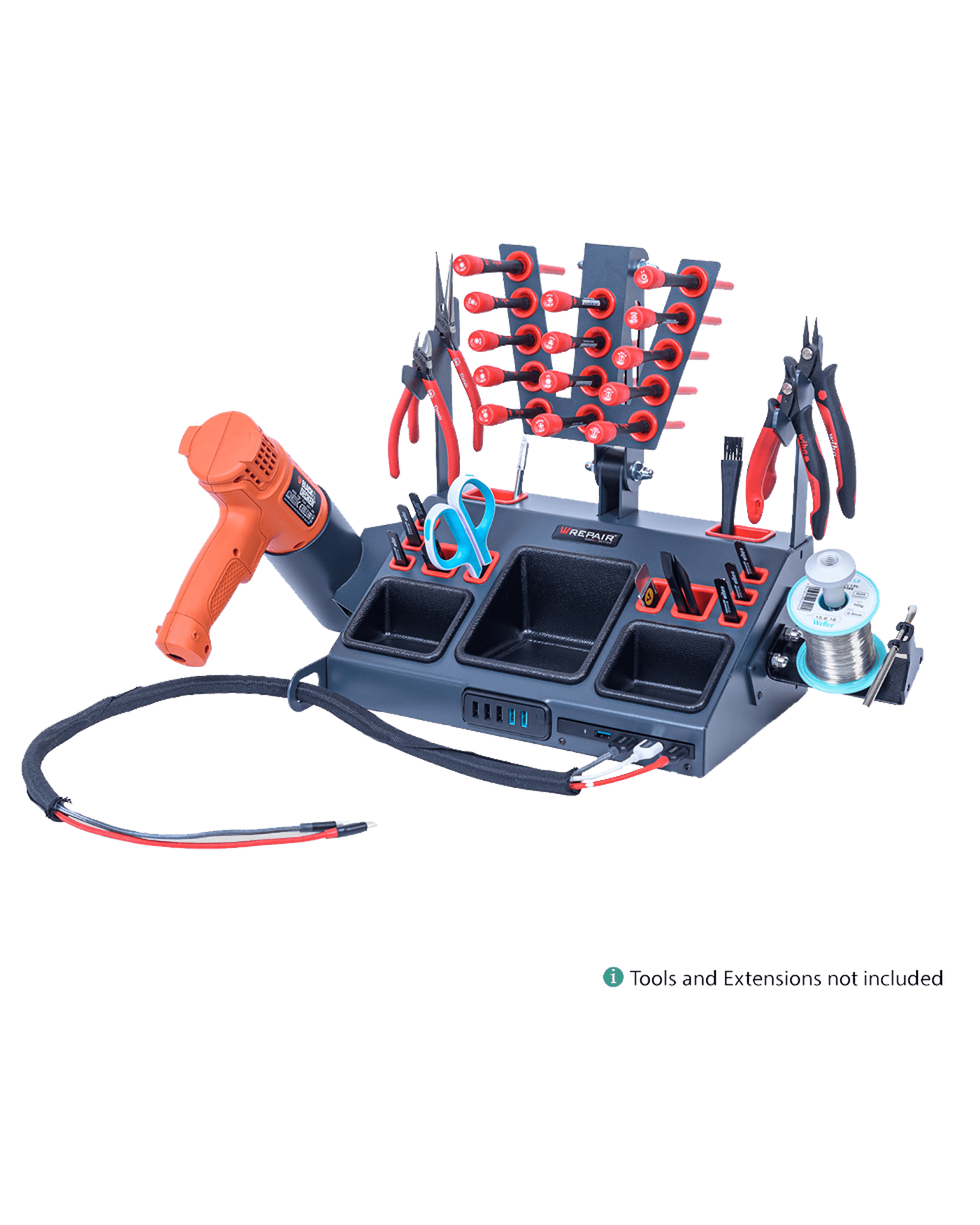 Wrepair Station Model 35 Plus With USB Powerport HUB And NUC Ready
