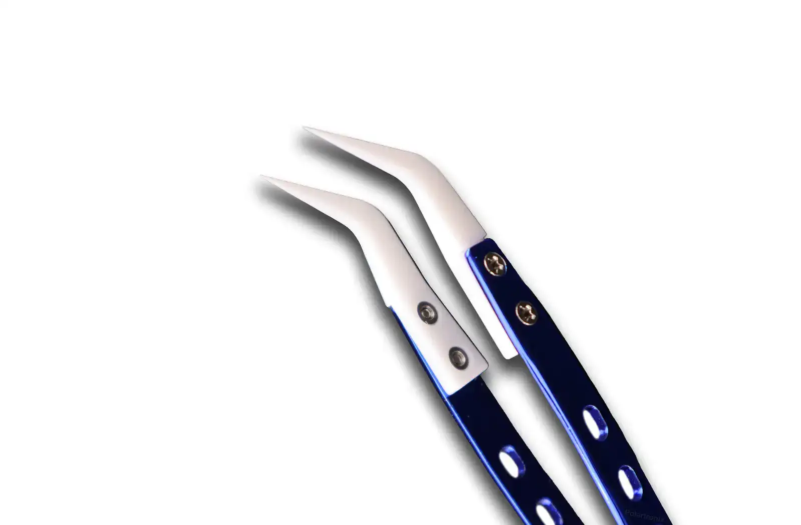 PolarTronix CT-02 Ceramic Precision Curved Tip Tweezers ESD-Safe / Heat-Resistant / Non-Magnetic For Micro Soldering & Electronics Repair
