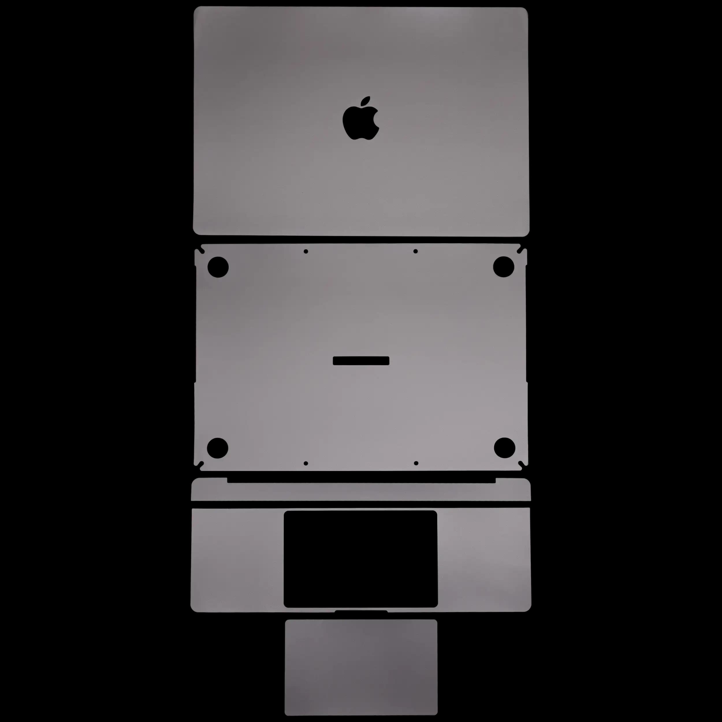 4-in-1 (Top, Bottom, Keyboard, Trackpad) Skin For MacBook Air 13" A2337 (2020) (Space Gray)