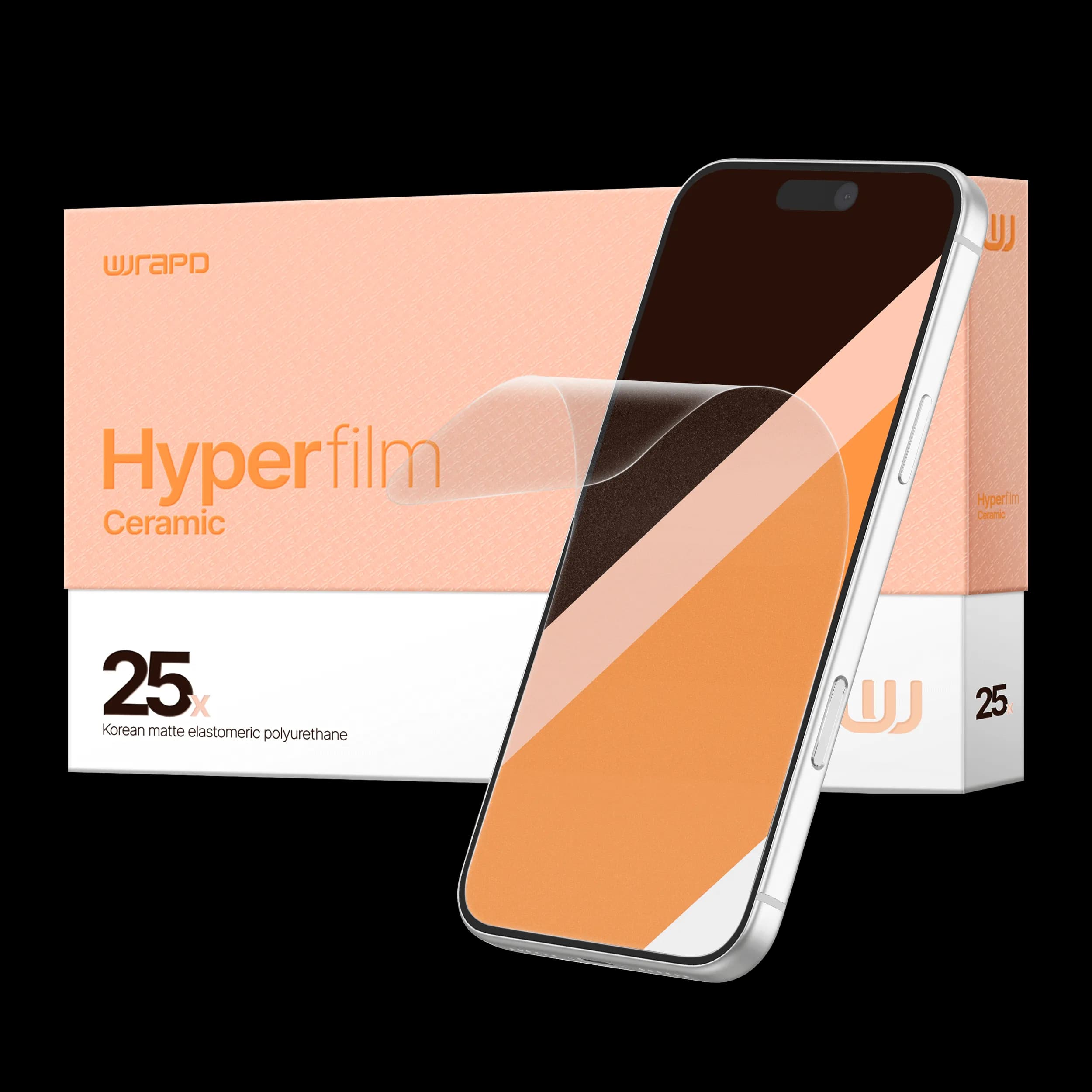 Wrapd HyperFilm - EPU Screen Protector Film (25 Pack) (Matte)