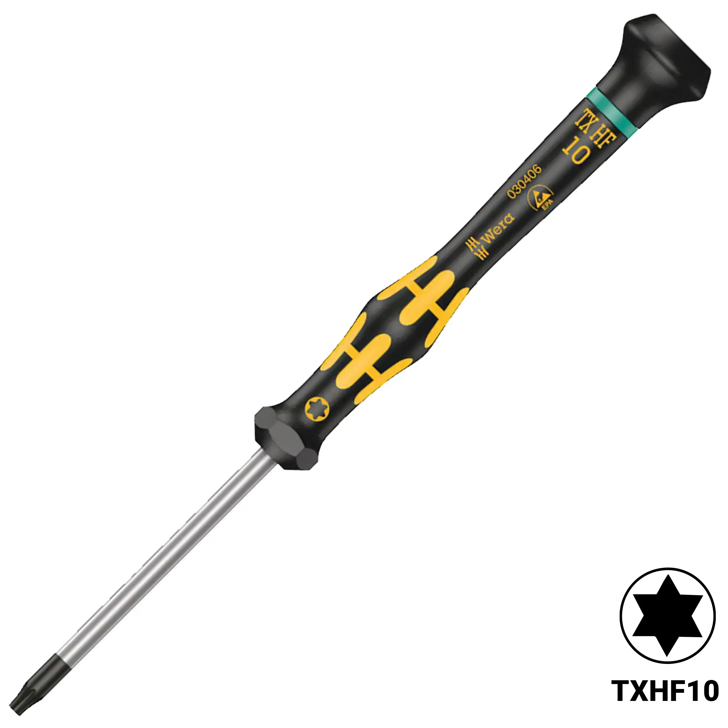 Wera Kraftform Micro ESD Torx Screwdriver With Screw Hold Function 10 X 60 mm (1567)