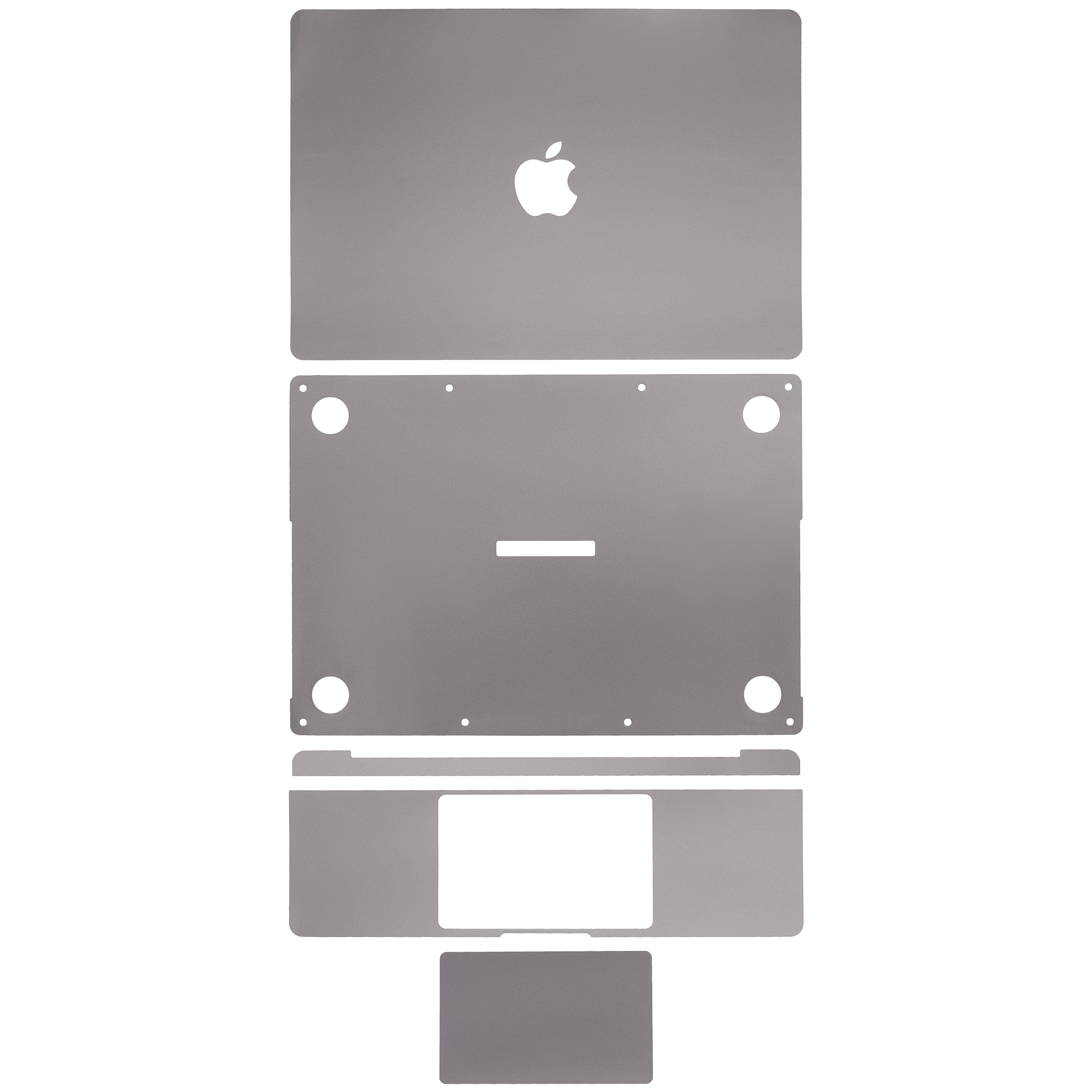 4-in-1 (Top, Bottom, Keyboard, Trackpad) Skin For MacBook Pro 14" A2442 (2021) / A2779 (2023) / A2918 (2023) (Space Gray)