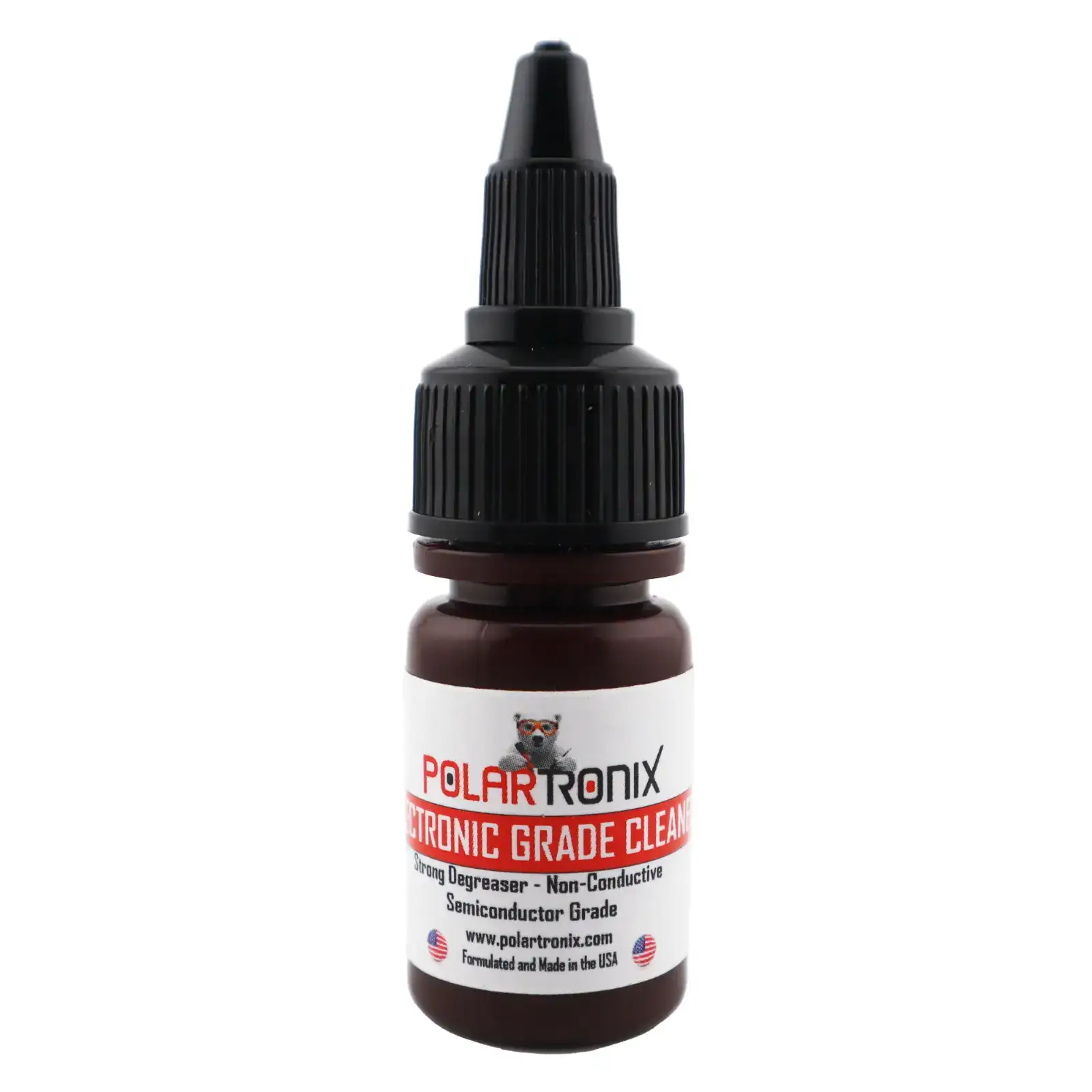 PolarTronix Electronic Grade Cleaner / Flux & Thermal Paste Remover For Circuit Boards / CPUs / GPUs (15ml)