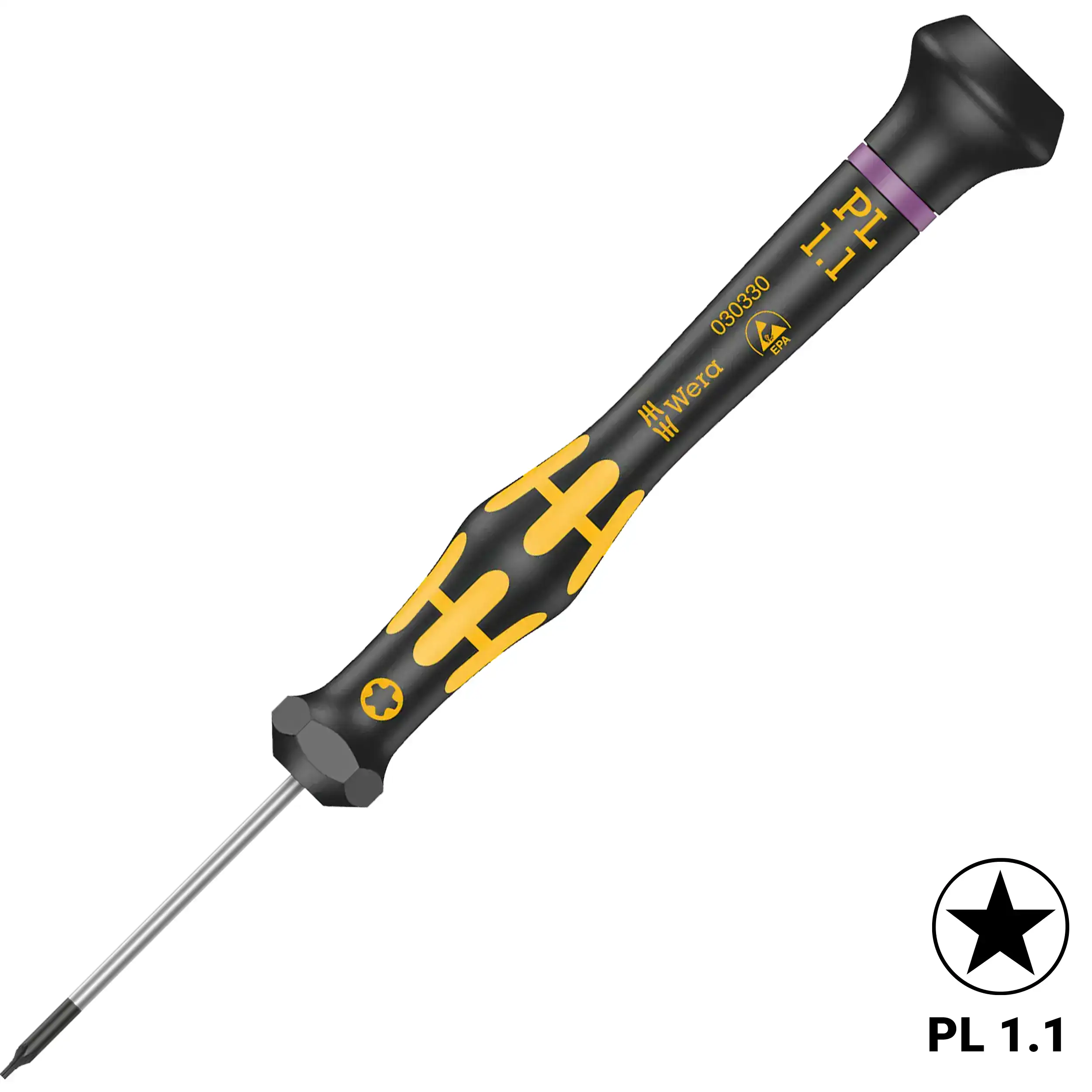 Wera Kraftform Micro ESD Pentalobe Screwdriver PL 1.1 X 40 mm (1573)