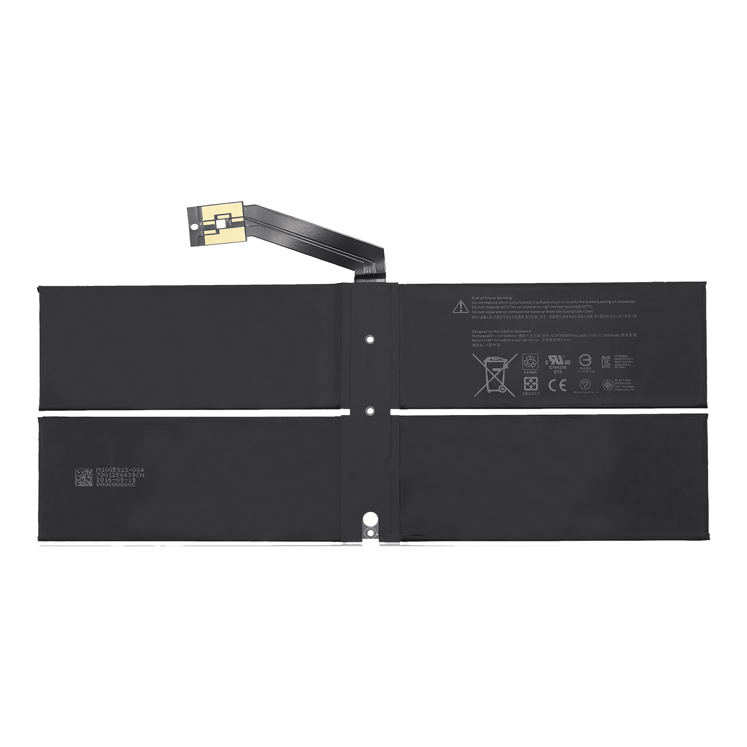 Replacement Battery For Microsoft Surface Laptop 2 13.5" (1769) (G3HTA037H)