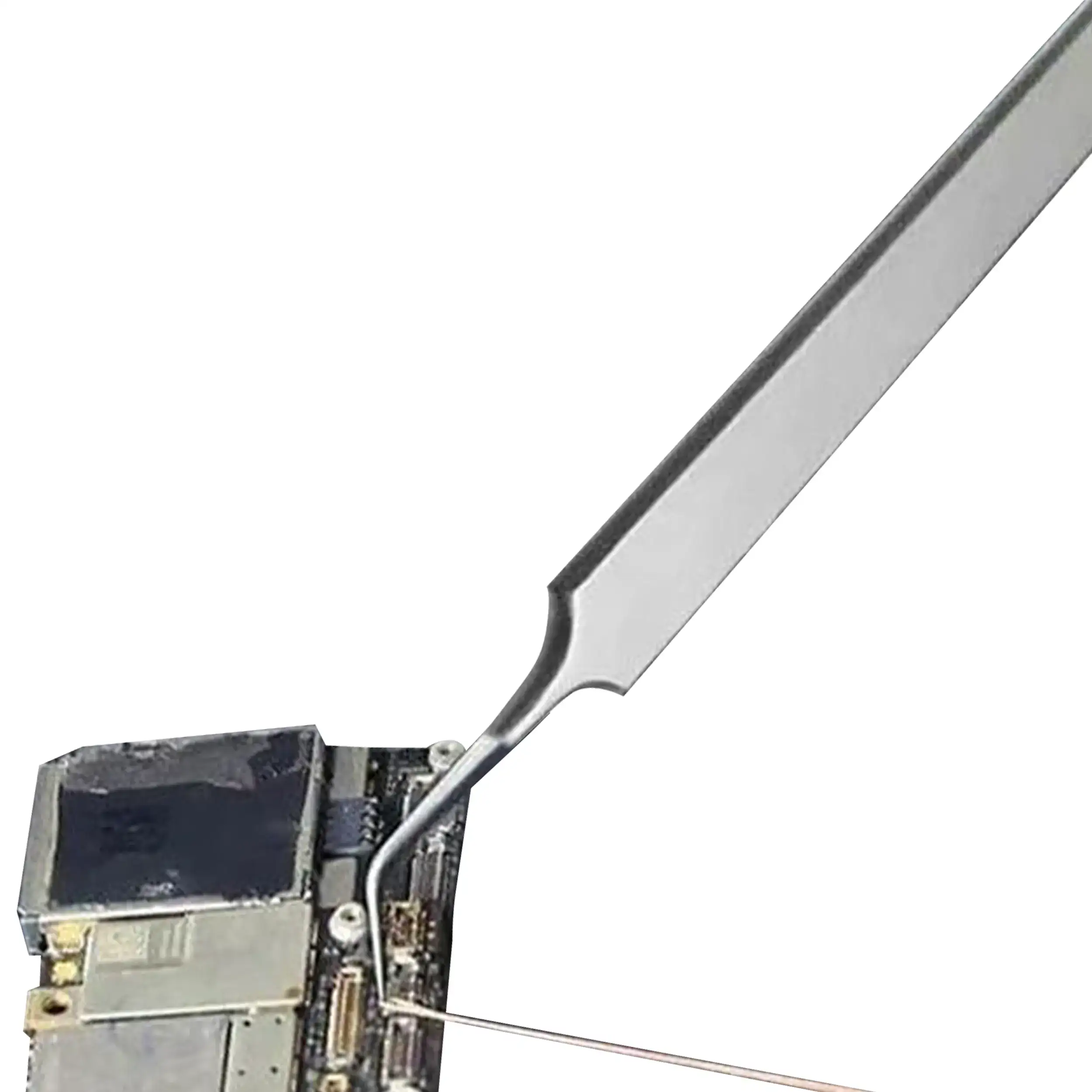 PolarTronix Micro Soldering Curved Ultra-Fine Tip Tweezers (0.15mm) Non-Magnetic / ESD-Safe