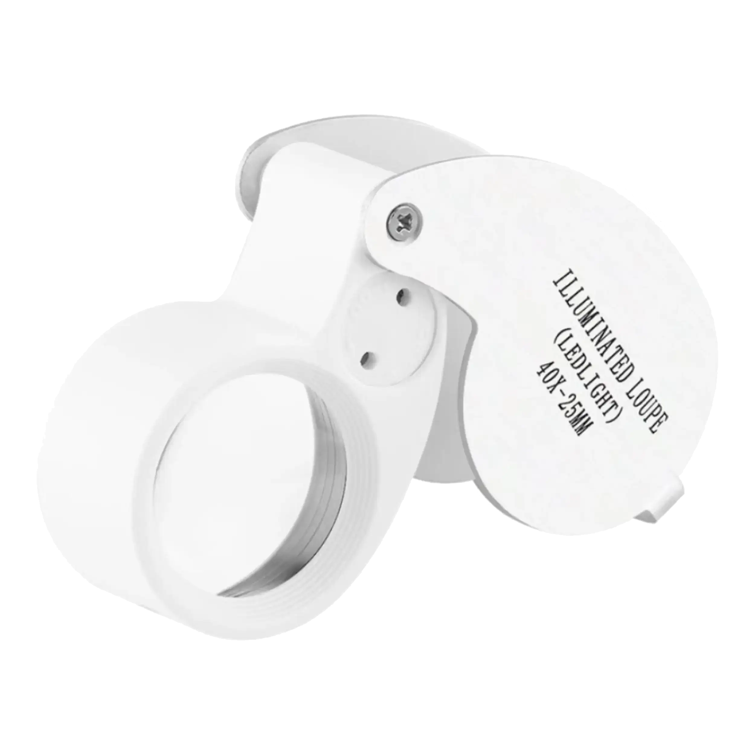 LED Light 6-Shaped Magnifier Illuminated Loupe (40X25mm)