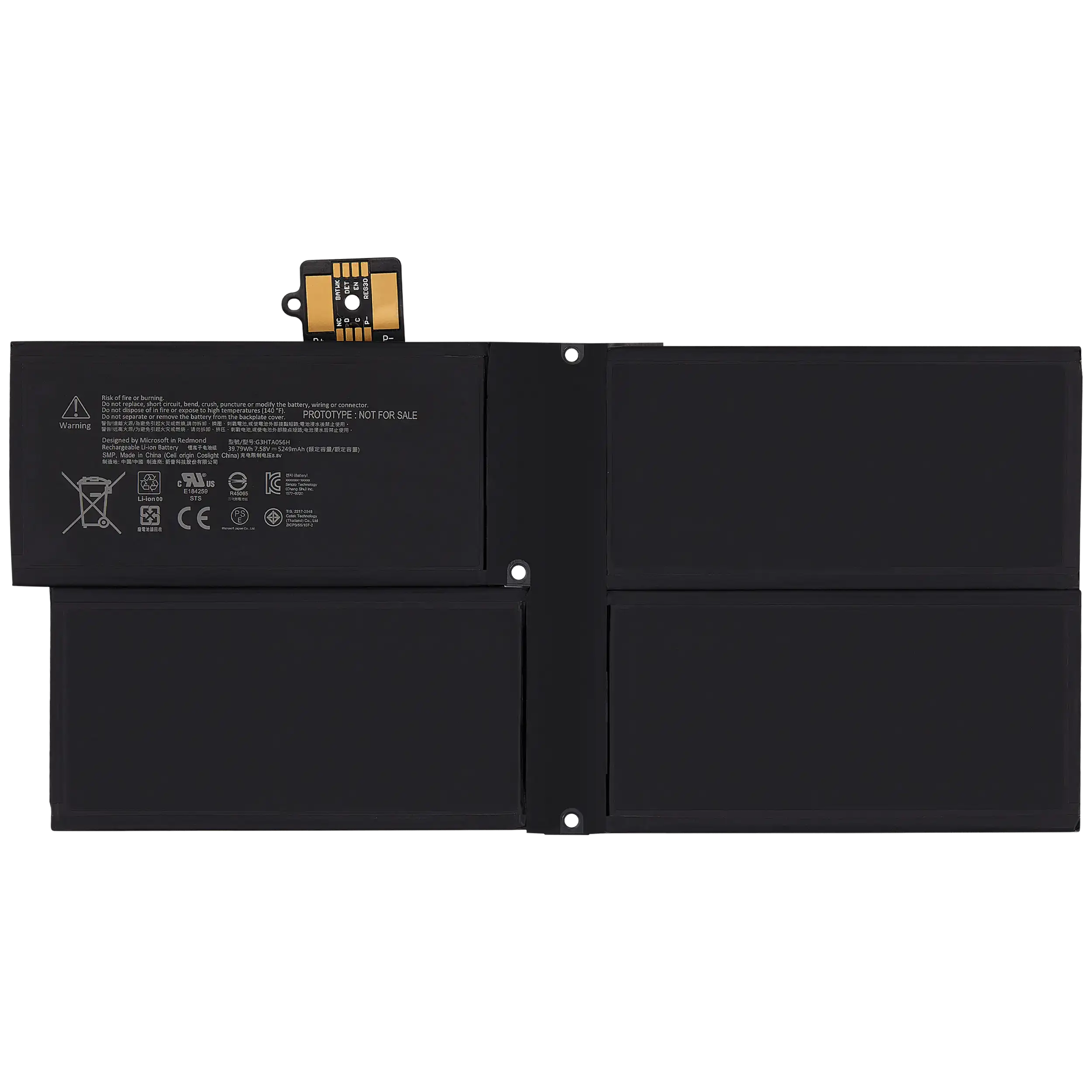 Replacement Battery For Microsoft Surface Pro X 13" (QWZ-00001) (G3HTA056H)