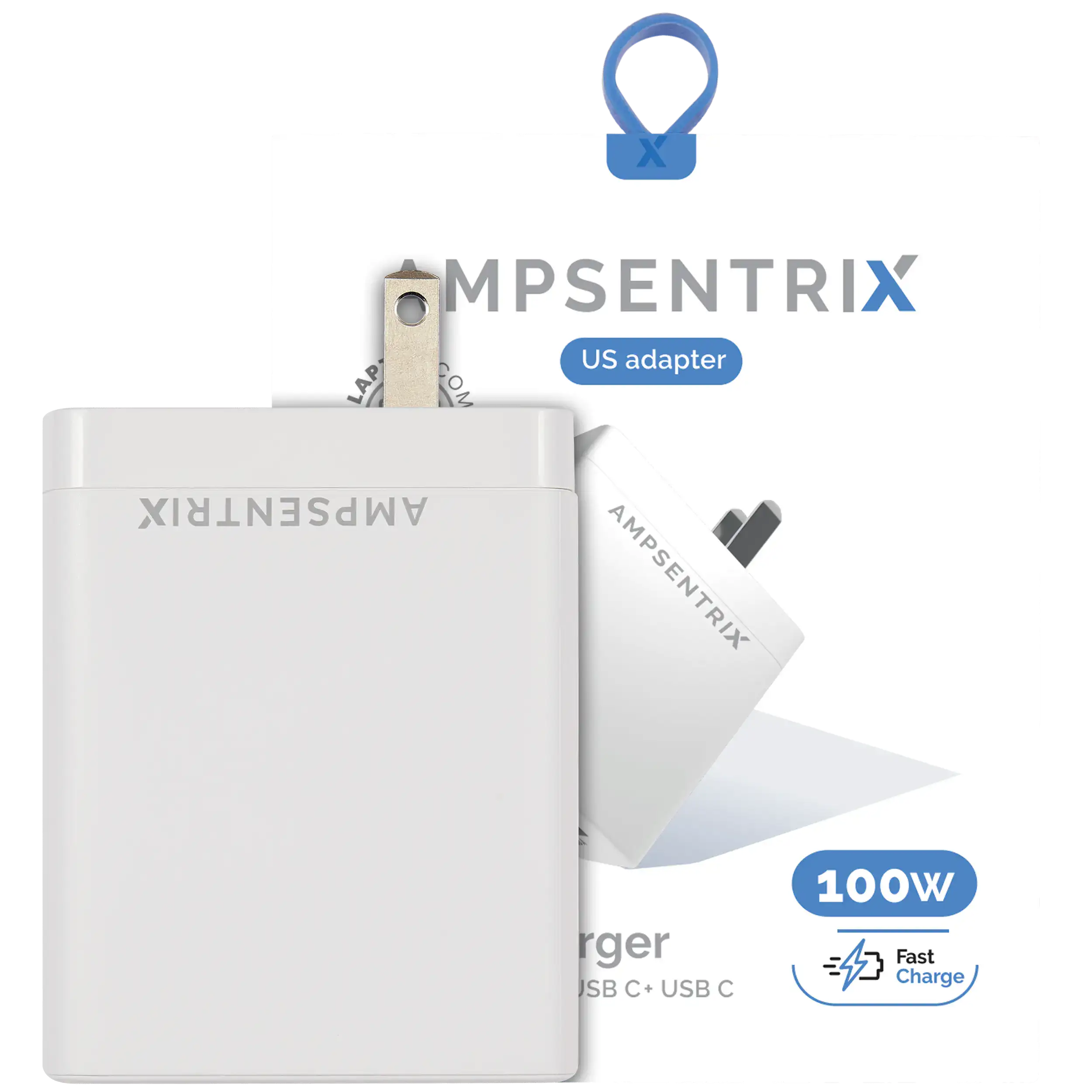 AmpSentrix 100W 4-Port (USB-C + USB-A)