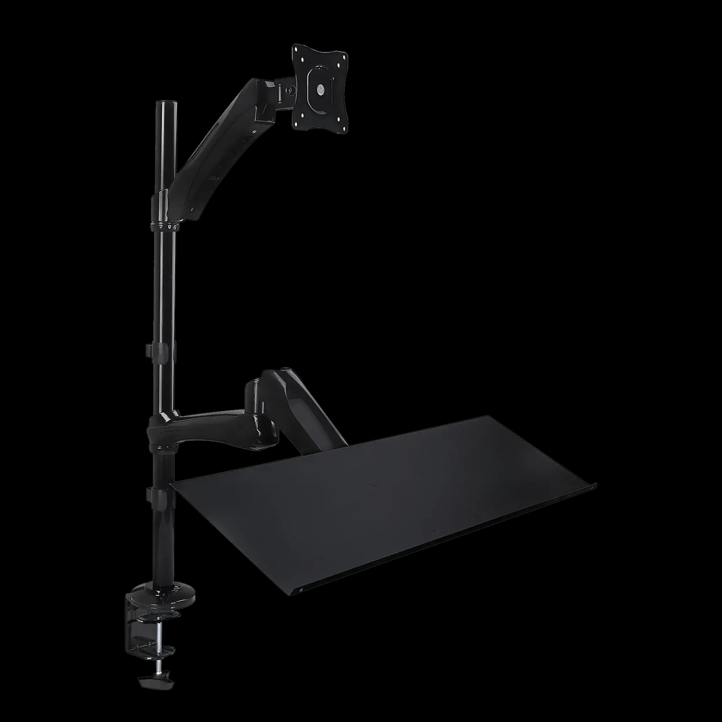 Height Adjustable Sit-Stand Desk Mount Workstation For Monitor And Keyboard MI-7921 (Mount-It)