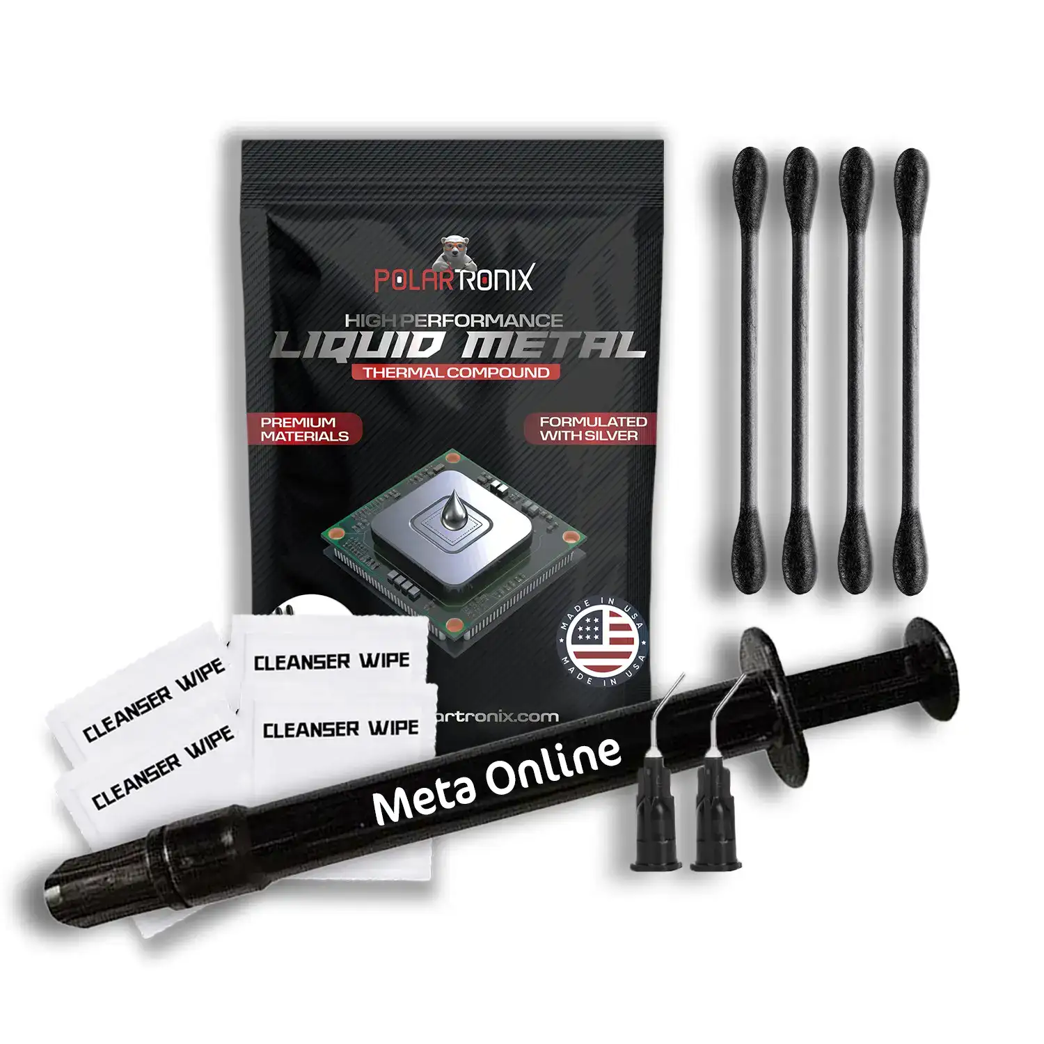 PolarTronix Liquid Metal Thermal Paste For PS5 / PC / GPU 130 W/mK (5g)