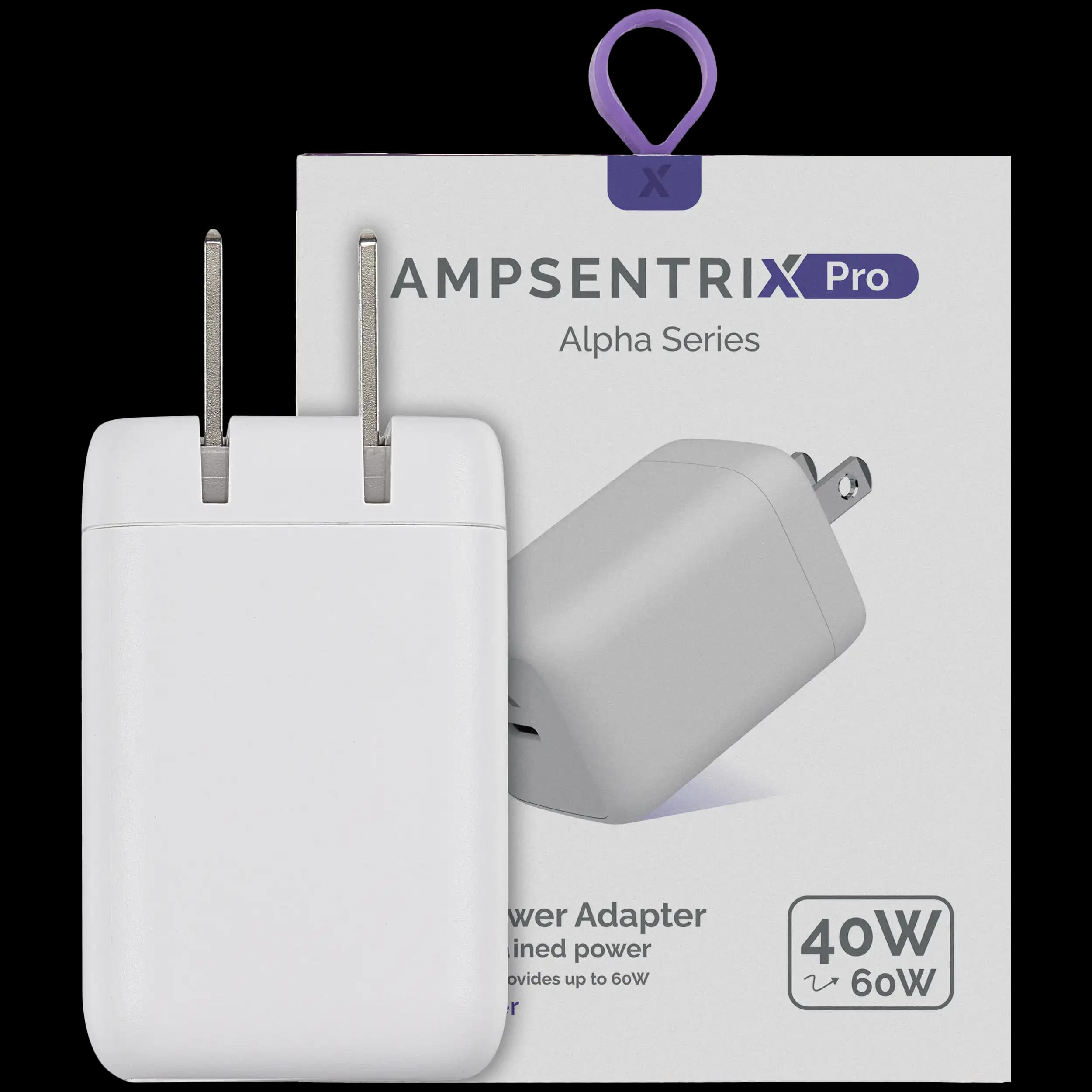 AmpSentrix 40W USB-C Wall Adapter (110V / US Plug)