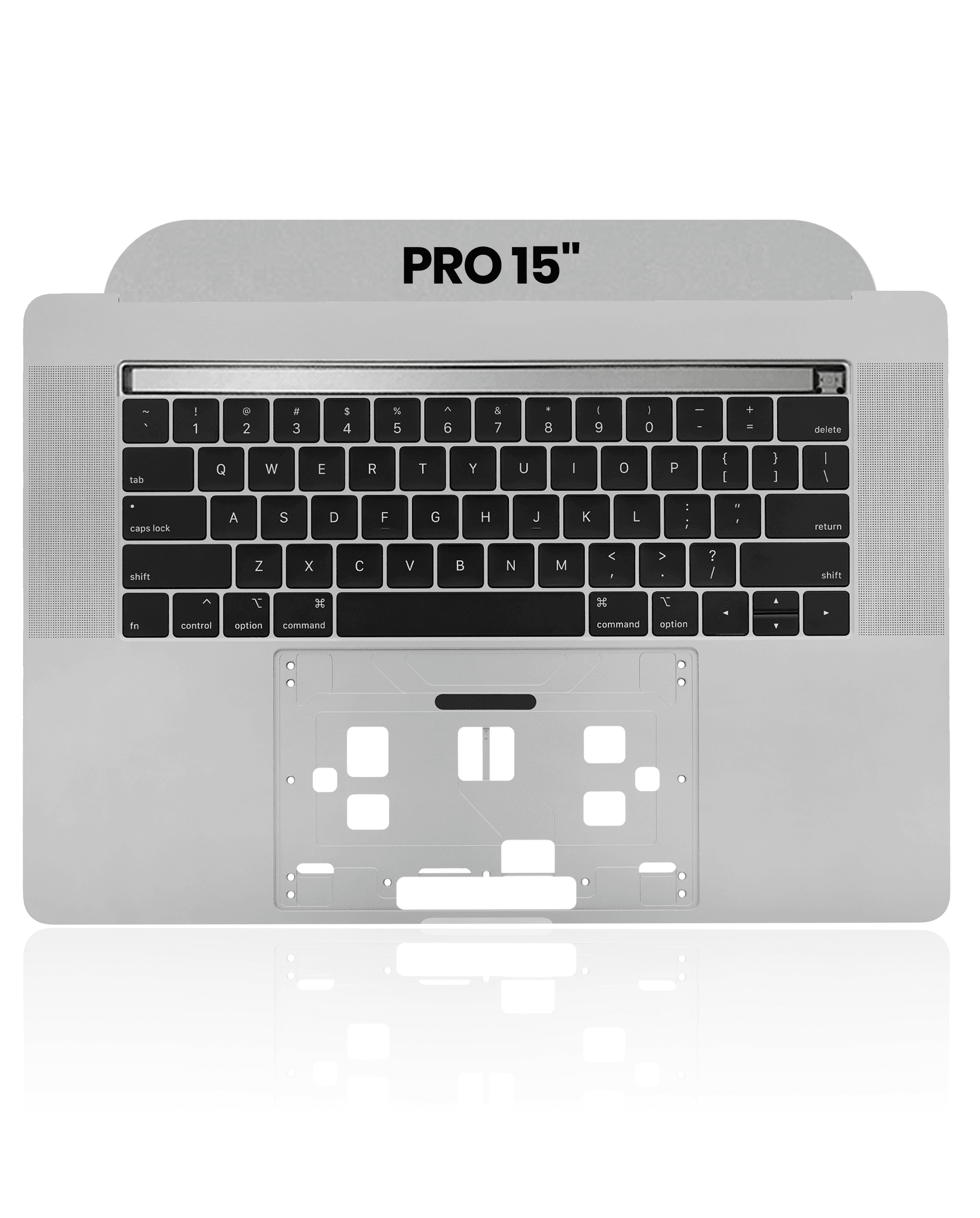 Top Case with Keyboard (ANSI US) For MacBook Pro 15" A1990 (2018-2019) (Used OEM Pull: Grade A) (Space Gray)