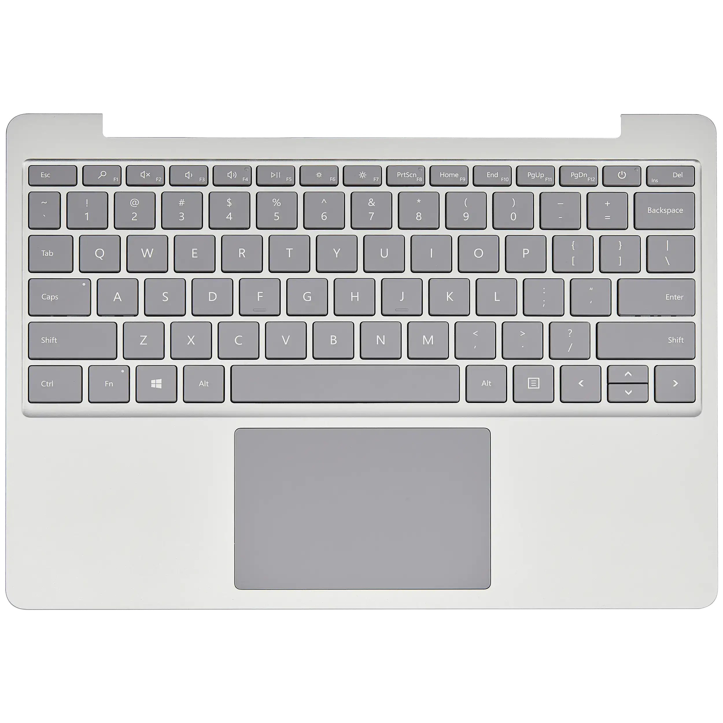 Top Case with Keyboard (ANSI US) and Trackpad For Microsoft Surface Laptop Go (1943) (Silver)